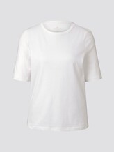 Schlichtes T-Shirt - Frauen - Whisper White Schlichtes T-Shirt - Frauen - Whisper White - 7 - TOM TAILOR