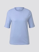 Simple T-shirt - Women - Parisienne Blue Simple T-shirt - Women - Parisienne Blue - 7 - TOM TAILOR