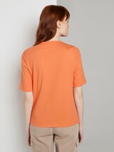Schlichtes T-Shirt - Frauen - fruity melon orange Schlichtes T-Shirt - Frauen - fruity melon orange - 2 - TOM TAILOR