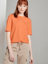 Schlichtes T-Shirt - Frauen - fruity melon orange Schlichtes T-Shirt - Frauen - fruity melon orange - 5 - TOM TAILOR