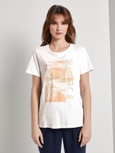 Nena & Larissa: T-Shirt mit Schrift-Print - Frauen - Dove White Nena & Larissa: T-Shirt mit Schrift-Print - Frauen - Dove White - 1 - TOM TAILOR