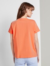 Nena & Larissa: T-Shirt mit Schrift-Print - Frauen - fruity melon orange Nena & Larissa: T-Shirt mit Schrift-Print - Frauen - fruity melon orange - 2 - TOM TAILOR