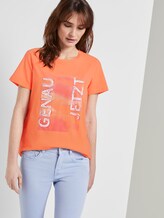 Nena & Larissa: T-Shirt mit Schrift-Print - Frauen - fruity melon orange Nena & Larissa: T-Shirt mit Schrift-Print - Frauen - fruity melon orange - 5 - TOM TAILOR