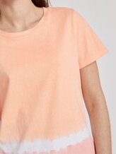 Nena & Larissa: T-Shirt mit Batik-Look - Frauen - melon pink dip dye Nena & Larissa: T-Shirt mit Batik-Look - Frauen - melon pink dip dye - 9 - TOM TAILOR