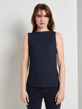 Nena & Larissa: Top with a stand-up collar - Women - Sky Captain Blue Nena & Larissa: Top with a stand-up collar - Women - Sky Captain Blue - 1 - TOM TAILOR