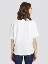 Strukturiertes T-Shirt - Frauen - Whisper White Strukturiertes T-Shirt - Frauen - Whisper White - 2 - TOM TAILOR