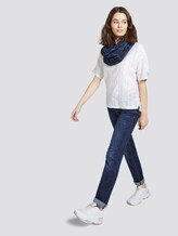 Strukturiertes T-Shirt - Frauen - Whisper White Strukturiertes T-Shirt - Frauen - Whisper White - 3 - TOM TAILOR