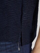 Textured T-shirt - Women - Sky Captain Blue Textured T-shirt - Women - Sky Captain Blue - 10 - TOM TAILOR