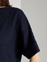 Textured T-shirt - Women - Sky Captain Blue Textured T-shirt - Women - Sky Captain Blue - 9 - TOM TAILOR