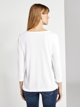 T-Shirt mit Cut-Out - Frauen - Whisper White T-Shirt mit Cut-Out - Frauen - Whisper White - 2 - TOM TAILOR