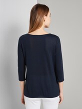 T-Shirt mit Cut-Out - Frauen - Sky Captain Blue T-Shirt mit Cut-Out - Frauen - Sky Captain Blue - 2 - TOM TAILOR