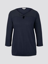 T-Shirt mit Cut-Out - Frauen - Sky Captain Blue T-Shirt mit Cut-Out - Frauen - Sky Captain Blue - 7 - TOM TAILOR