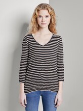 Gestreiftes T-Shirt - Frauen - navy offwhite stripe Gestreiftes T-Shirt - Frauen - navy offwhite stripe - 1 - TOM TAILOR