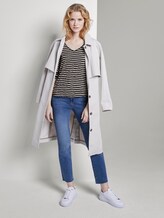 Gestreiftes T-Shirt - Frauen - navy offwhite stripe Gestreiftes T-Shirt - Frauen - navy offwhite stripe - 3 - TOM TAILOR
