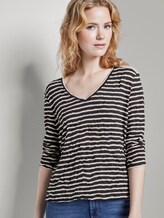 Gestreiftes T-Shirt - Frauen - navy offwhite stripe Gestreiftes T-Shirt - Frauen - navy offwhite stripe - 5 - TOM TAILOR