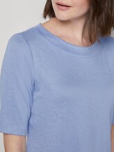 Meliertes T-Shirt - Frauen - parisienne blue melange Meliertes T-Shirt - Frauen - parisienne blue melange - 9 - TOM TAILOR