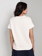 Strukturiertes T-Shirt - Frauen - Whisper White Strukturiertes T-Shirt - Frauen - Whisper White - 2 - TOM TAILOR