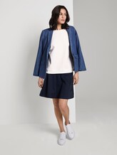 Strukturiertes T-Shirt - Frauen - Whisper White Strukturiertes T-Shirt - Frauen - Whisper White - 3 - TOM TAILOR
