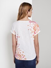 T-Shirt with a floral pattern - Women - Whisper White T-Shirt with a floral pattern - Women - Whisper White - 2 - TOM TAILOR
