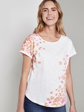 T-Shirt with a floral pattern - Women - Whisper White T-Shirt with a floral pattern - Women - Whisper White - 5 - TOM TAILOR