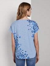 Flower T-Shirt - Vrouwen - Parisienne Blue Flower T-Shirt - Vrouwen - Parisienne Blue - 2 - TOM TAILOR