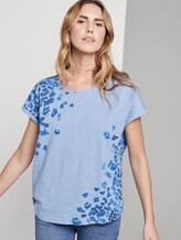 Flower T-Shirt - Vrouwen - Parisienne Blue Flower T-Shirt - Vrouwen - Parisienne Blue - 5 - TOM TAILOR