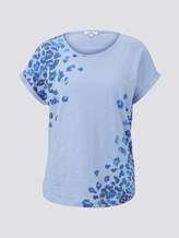 Flower T-Shirt - Vrouwen - Parisienne Blue Flower T-Shirt - Vrouwen - Parisienne Blue - 7 - TOM TAILOR