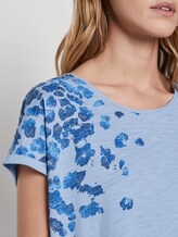 Flower T-Shirt - Vrouwen - Parisienne Blue Flower T-Shirt - Vrouwen - Parisienne Blue - 9 - TOM TAILOR