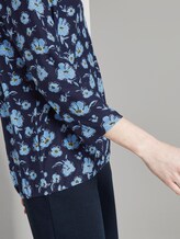 3/4 Shirt mit Henley-Ausschnitt - Frauen - navy flower design 3/4 Shirt mit Henley-Ausschnitt - Frauen - navy flower design - 10 - TOM TAILOR