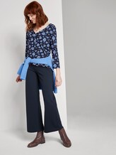 3/4 Shirt mit Henley-Ausschnitt - Frauen - navy flower design 3/4 Shirt mit Henley-Ausschnitt - Frauen - navy flower design - 3 - TOM TAILOR