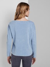 Sweatshirt im Acid Washed-Look - Frauen - Parisienne Blue Sweatshirt im Acid Washed-Look - Frauen - Parisienne Blue - 2 - TOM TAILOR