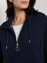 Sweatjacke mit Stehkragen - Frauen - Sky Captain Blue Sweatjacke mit Stehkragen - Frauen - Sky Captain Blue - 9 - TOM TAILOR