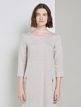 Minikleid mit U-Boot-Ausschnitt - Frauen - Dusty Taupe Minikleid mit U-Boot-Ausschnitt - Frauen - Dusty Taupe - 1 - TOM TAILOR