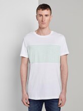 T-Shirt mit Colorblock-Streifen - Männer - soft neo green T-Shirt mit Colorblock-Streifen - Männer - soft neo green - 1 - TOM TAILOR Denim