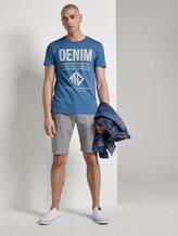 T-shirt met print en katoen - Mannen - water sport blue T-shirt met print en katoen - Mannen - water sport blue - 3 - TOM TAILOR Denim