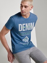 T-shirt met print en katoen - Mannen - water sport blue T-shirt met print en katoen - Mannen - water sport blue - 5 - TOM TAILOR Denim