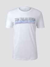 T-Shirt mit Batik-Print - Männer - White T-Shirt mit Batik-Print - Männer - White - 7 - TOM TAILOR Denim