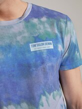 T-Shirt im Batik-Look - Männer - multicolor stripy batik print T-Shirt im Batik-Look - Männer - multicolor stripy batik print - 10 - TOM TAILOR Denim