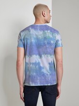 T-Shirt im Batik-Look - Männer - multicolor stripy batik print T-Shirt im Batik-Look - Männer - multicolor stripy batik print - 2 - TOM TAILOR Denim