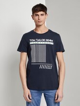 T-shirt with a print - Men - Sky Captain Blue T-shirt with a print - Men - Sky Captain Blue - 1 - TOM TAILOR Denim