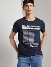 T-shirt with a print - Men - Sky Captain Blue T-shirt with a print - Men - Sky Captain Blue - 5 - TOM TAILOR Denim