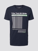 T-shirt with a print - Men - Sky Captain Blue T-shirt with a print - Men - Sky Captain Blue - 7 - TOM TAILOR Denim