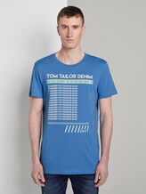 T-Shirt mit Print - Männer - water sport blue T-Shirt mit Print - Männer - water sport blue - 1 - TOM TAILOR Denim