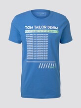 T-Shirt mit Print - Männer - water sport blue T-Shirt mit Print - Männer - water sport blue - 7 - TOM TAILOR Denim