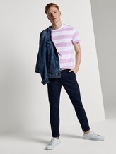 Gestreiftes T-Shirt - Männer - lilac block stripe Gestreiftes T-Shirt - Männer - lilac block stripe - 3 - TOM TAILOR Denim