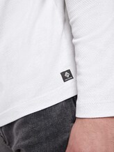 Langarmshirt mit Kapuze - Männer - white melange Langarmshirt mit Kapuze - Männer - white melange - 9 - TOM TAILOR Denim