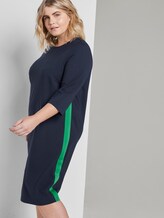 Dress with contrast tape - Women - Real Navy Blue Dress with contrast tape - Women - Real Navy Blue - 5 - My True Me