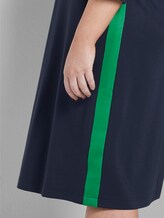 Dress with contrast tape - Women - Real Navy Blue Dress with contrast tape - Women - Real Navy Blue - 9 - My True Me