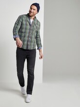 Kariertes Hemd - Männer - olive base blue check Kariertes Hemd - Männer - olive base blue check - 3 - TOM TAILOR