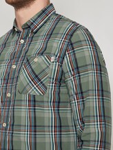 Kariertes Hemd - Männer - olive base blue check Kariertes Hemd - Männer - olive base blue check - 9 - TOM TAILOR